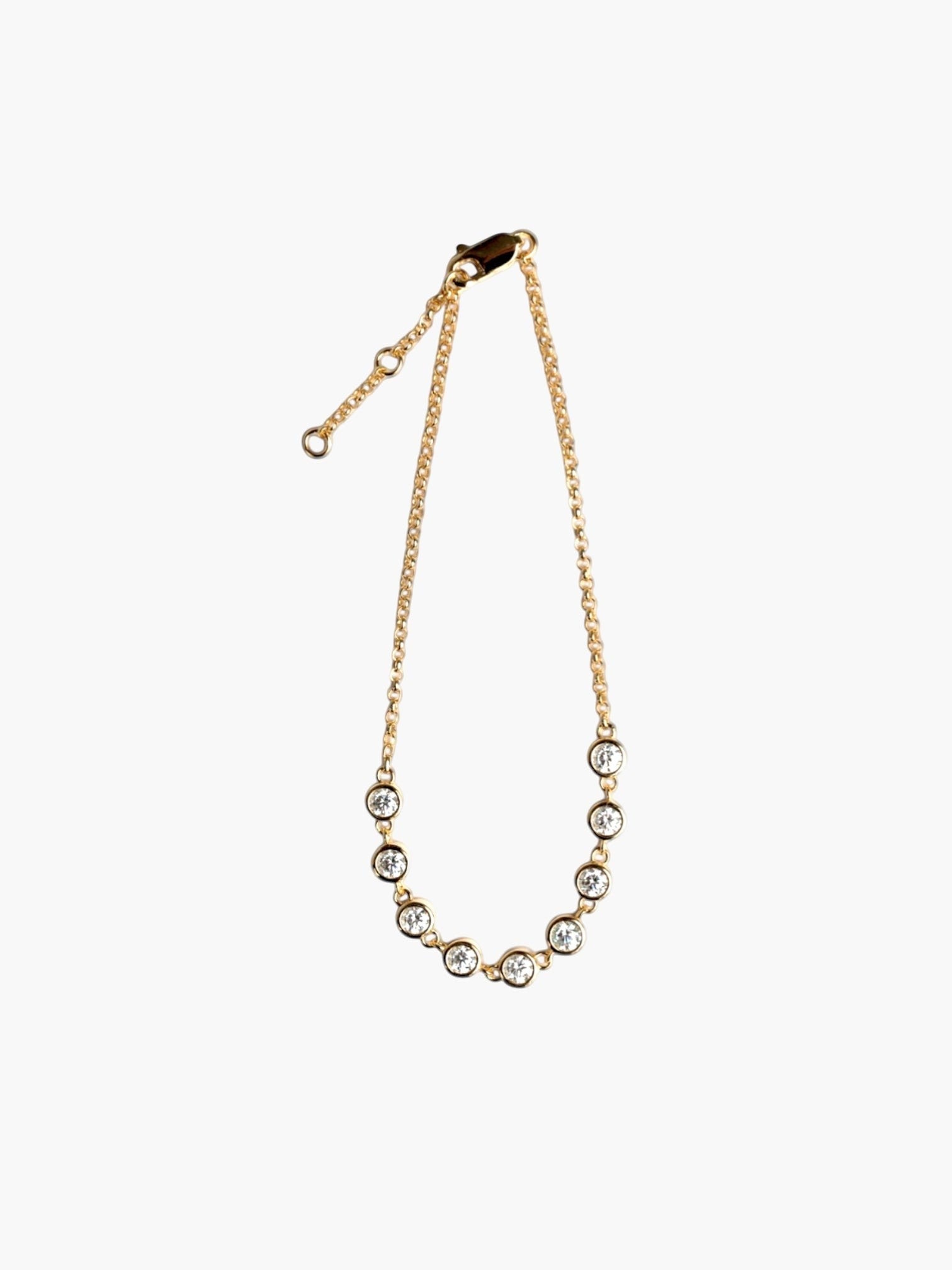 MOISSANITE MULTI-STONE BANGLE - My Store